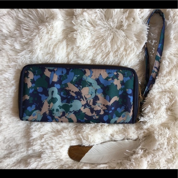 Blue Multicolor wristlet and wallet - Picture 3 of 6